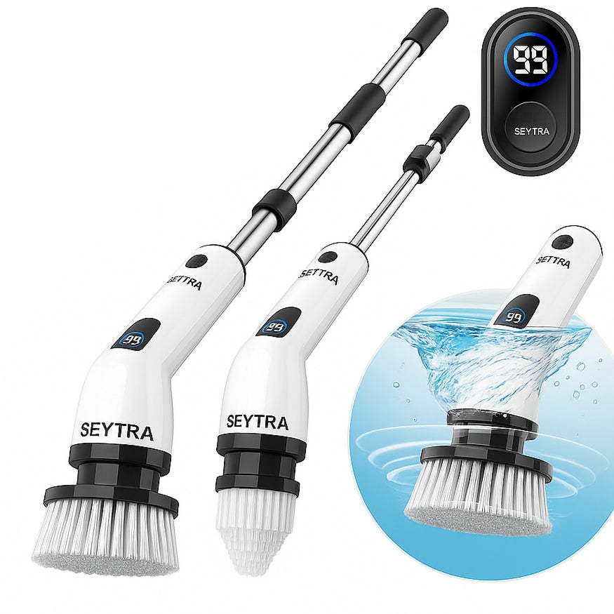 Electric Spin Shower Scrubber