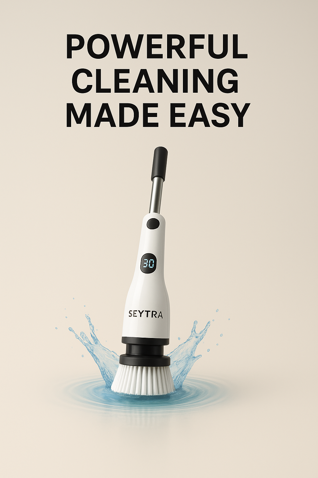 Electric Spin Shower Scrubber